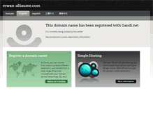 Tablet Screenshot of erwan-alliaume.com
